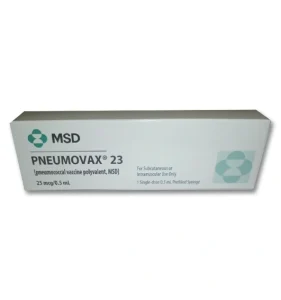 Pneumovax 23 25mcg each/0.5mL Injection