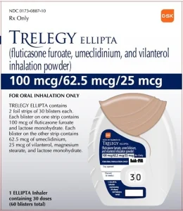 Trelegy Ellipta 100mcg/62.5mcg/25mcg Inhaler